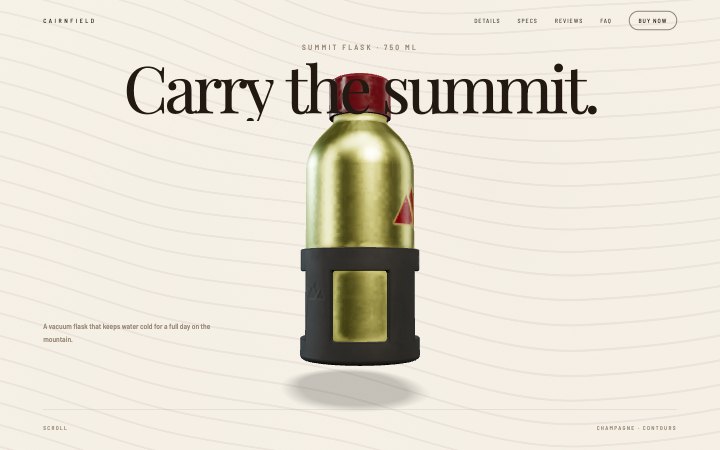 Cairnfield landing page