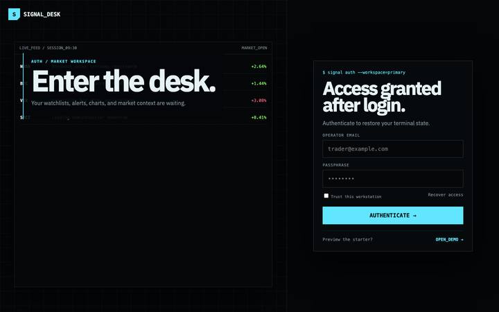 Tickline login page